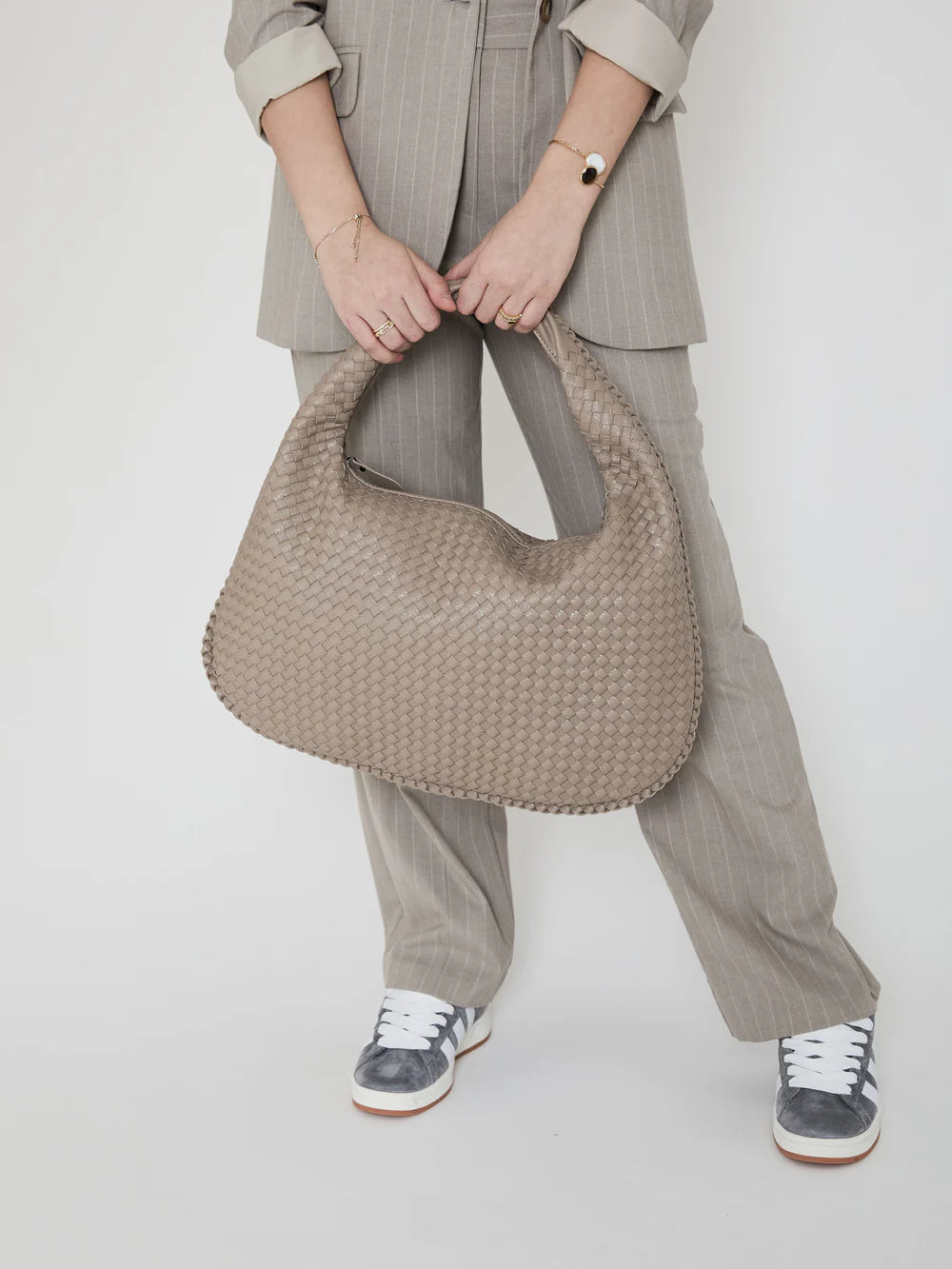 SAC EN CUIR QUOTIDIEN - BEIGE FONCÉ