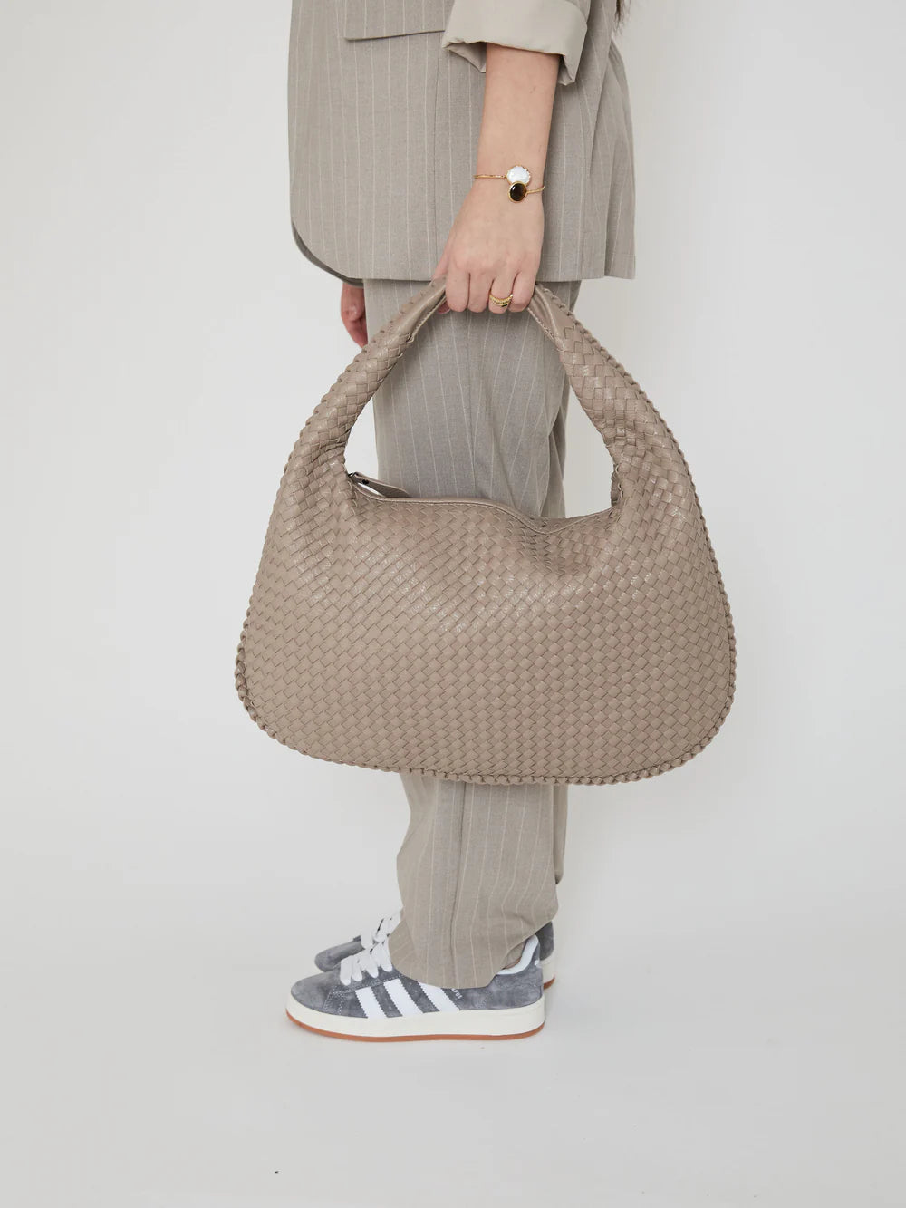 SAC EN CUIR QUOTIDIEN - BEIGE FONCÉ