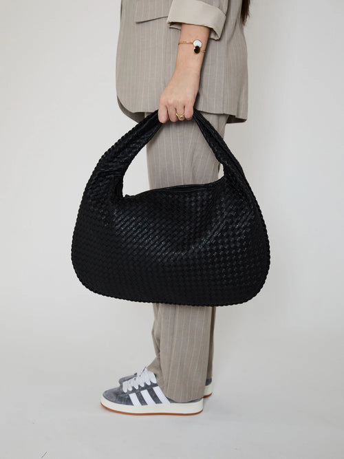 SAC EN CUIR QUOTIDIEN - NOIR