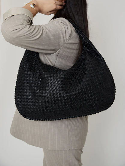 SAC EN CUIR QUOTIDIEN - NOIR