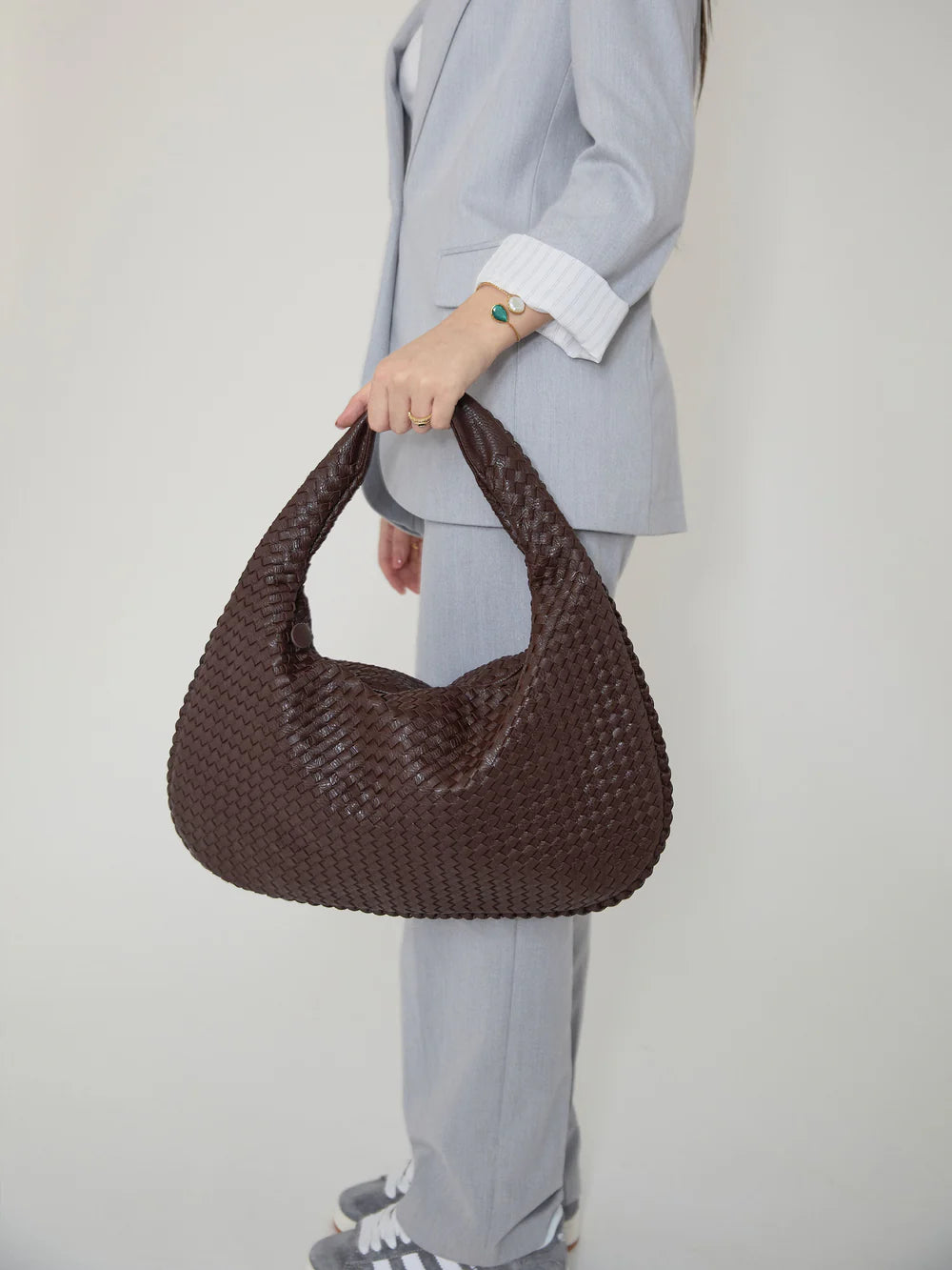 SAC EN CUIR QUOTIDIEN - MARRON CAFÉ