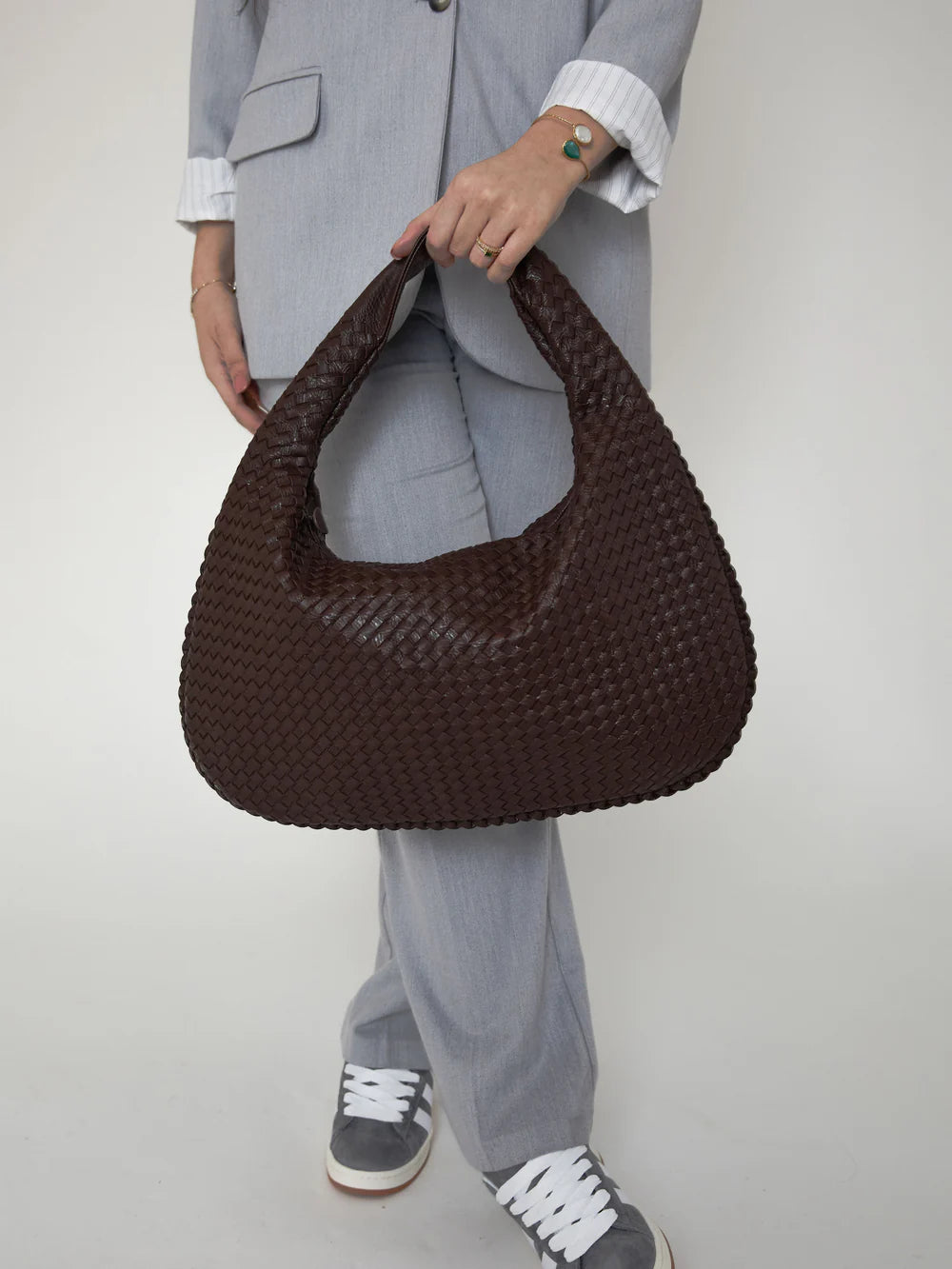 SAC EN CUIR QUOTIDIEN - MARRON CAFÉ