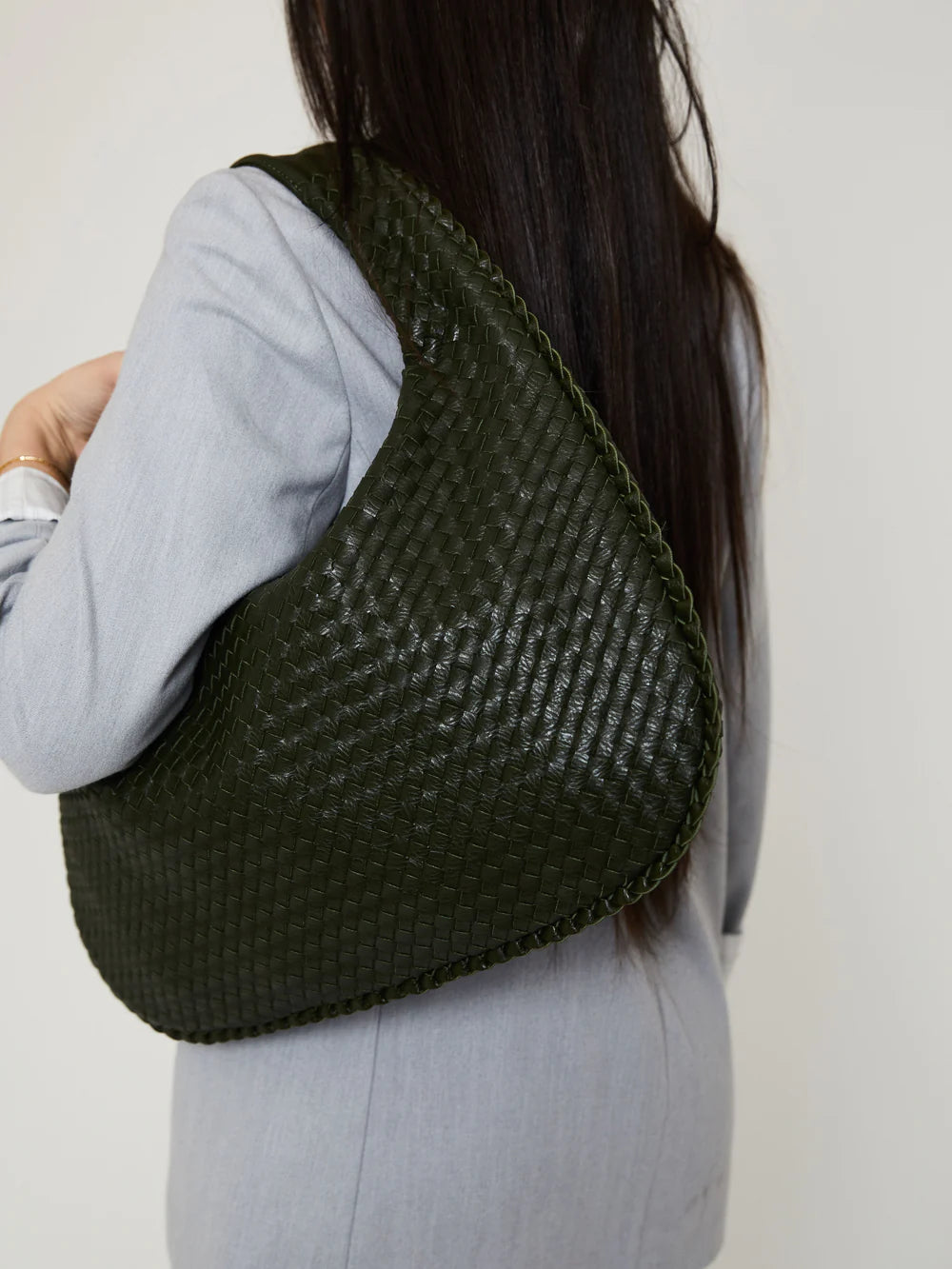 SAC EN CUIR QUOTIDIEN - VERT CHASSE