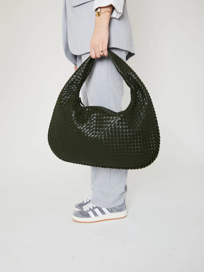 SAC EN CUIR QUOTIDIEN - VERT CHASSE