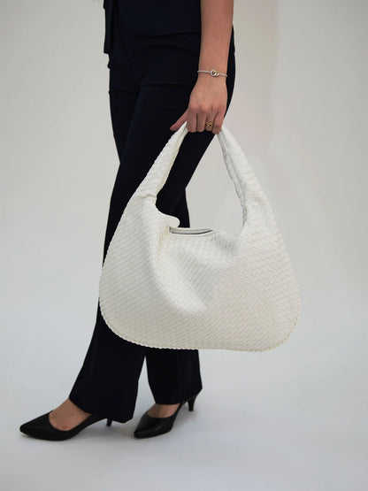 SAC EN CUIR QUOTIDIEN - BLANC