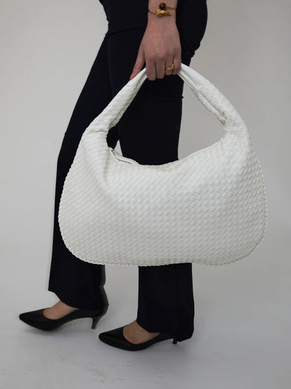 SAC EN CUIR QUOTIDIEN - BLANC